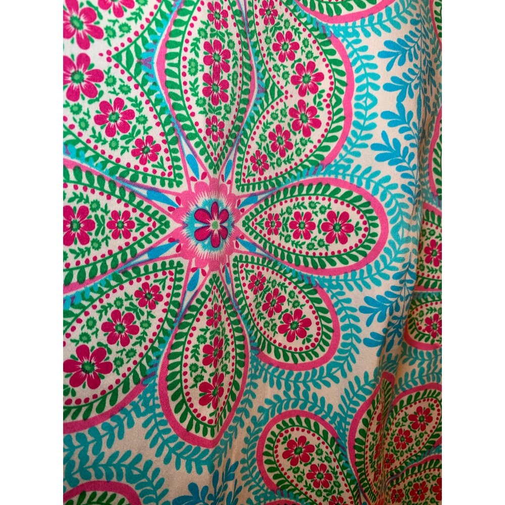 NWoT London Times‎ paisley colorful cotton shift dress girlcore barbiecore US 8 - Picture 2 of 5